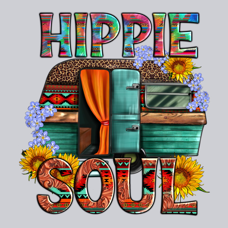 Hippie Soul With Caravan And Flowers Heavyweight Sweatshirt by Artiststas | Teevron