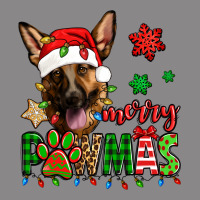 Merry Pawmas Christmas German Shepherd Vintage Tee | Teevron