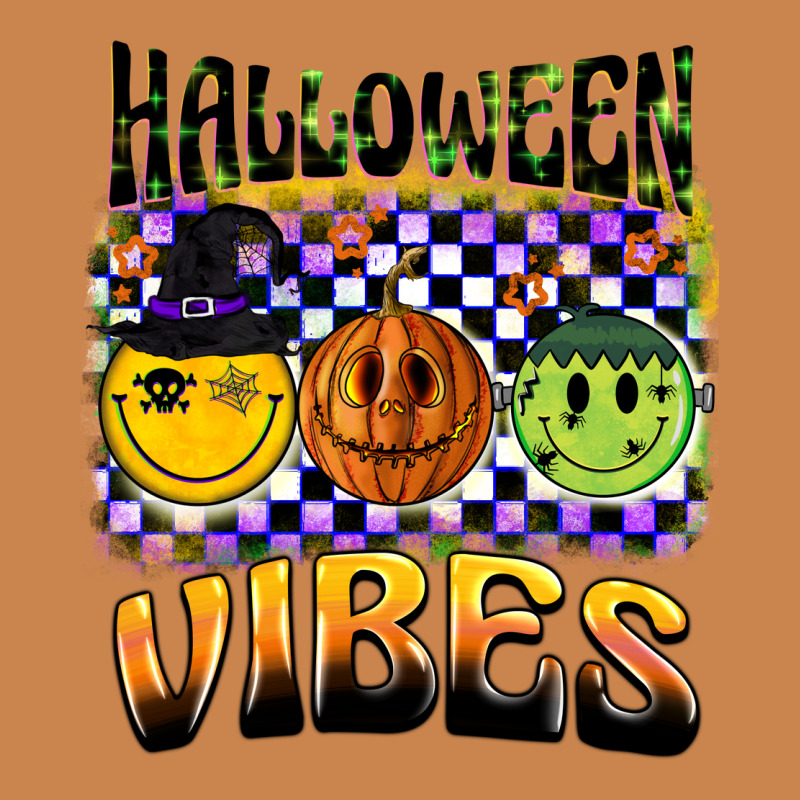 Halloween Vibes Smiley Face Heavyweight Hoodie by BarkalooDesign | Teevron