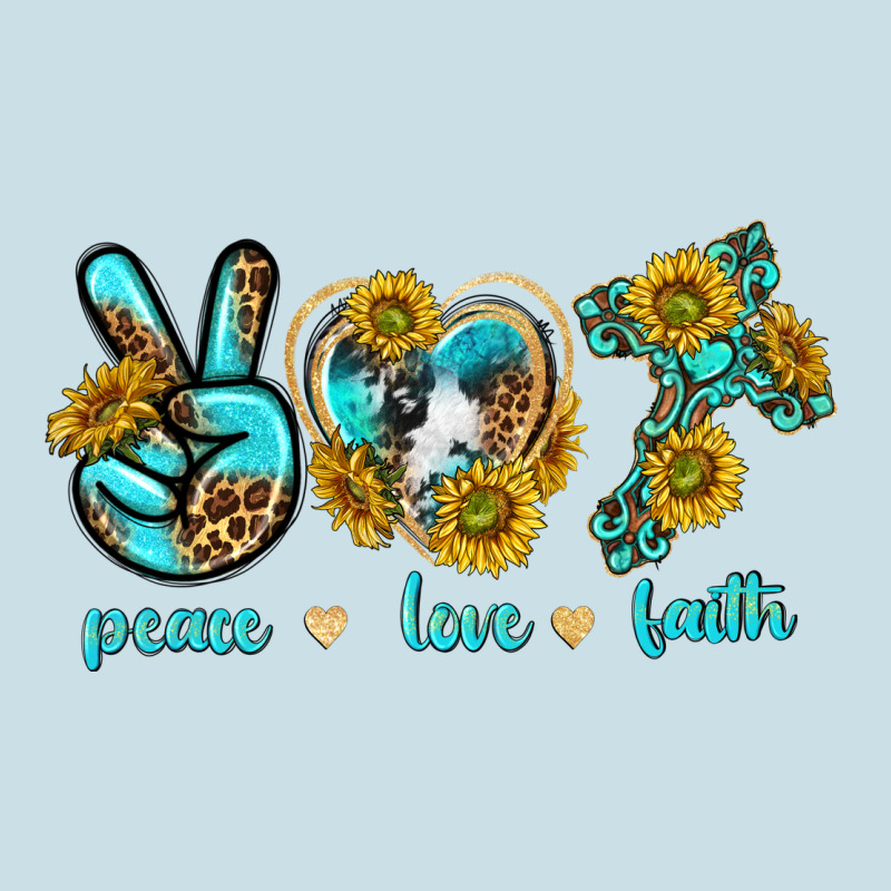 Peace Love Faith Ladies Tee by texasbilliewilder | Teevron