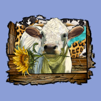 Charolais Heifer With Western Background Long Sleeve Tee | Teevron