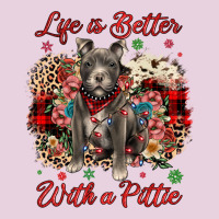 Christmas Life Is Better With A Pittie Ladies Tee | Teevron
