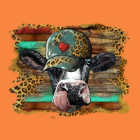 Holstein Cow With Cap And Leopard Background Premium Sweatshirt | Teevron