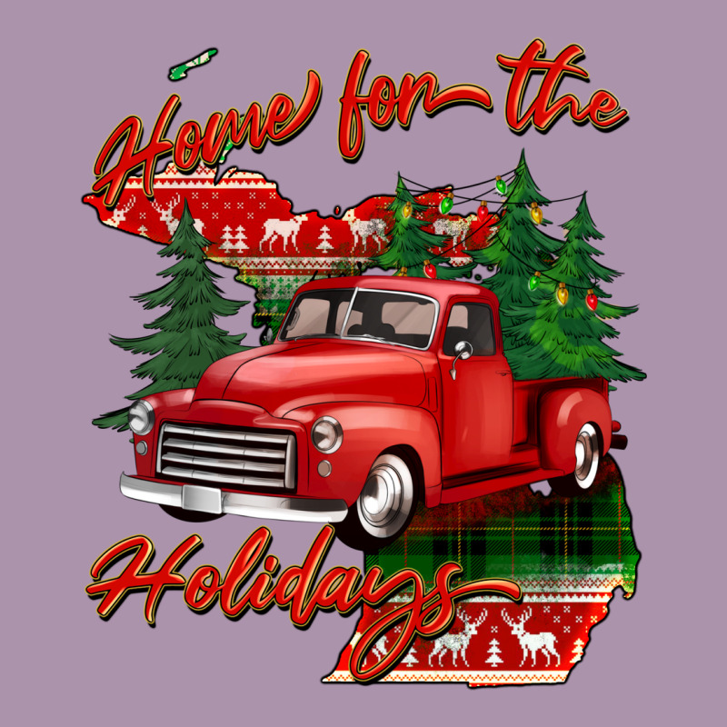 Home For The Holidays Michigan Heavyweight Hoodie by BarkalooDesign | Teevron