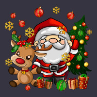 Santa And Reindeer Vintage Hoodie | Teevron