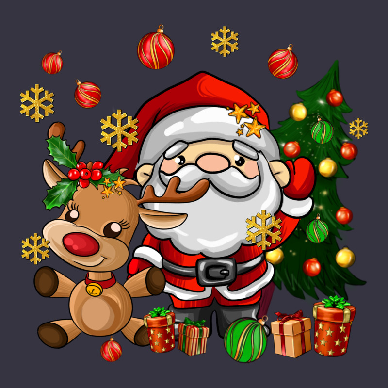 Santa And Reindeer Vintage Hoodie by AdoDesignShop | Teevron