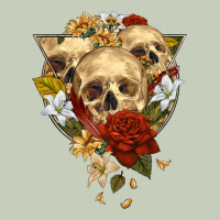 Triangle Flower Skeletons Ladies Tee | Teevron