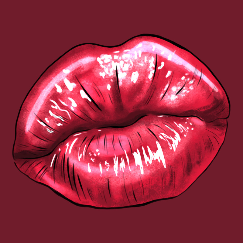 Lips Mark Zipper Hoodie by NancyCooperArtShop | Teevron