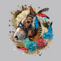 Haflinger Horse Floral Long Sleeve Tee | Teevron