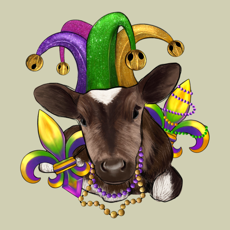 Mardi Gras Baby Cow Heavy Core Tee by RanaPortraitStore | Teevron