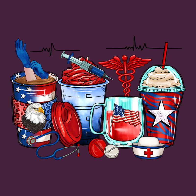 American Nurse Coffee Cups Premium Tee by Zillion Design Studio | Teevron