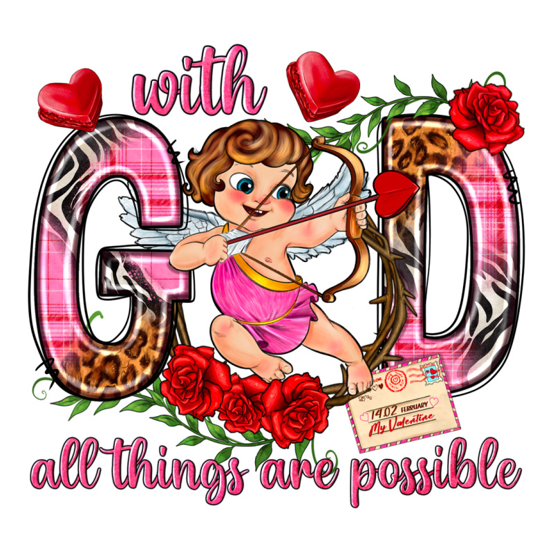 With God All Things Are Possible Zipper Hoodie by NancyCooperArtShop | Teevron