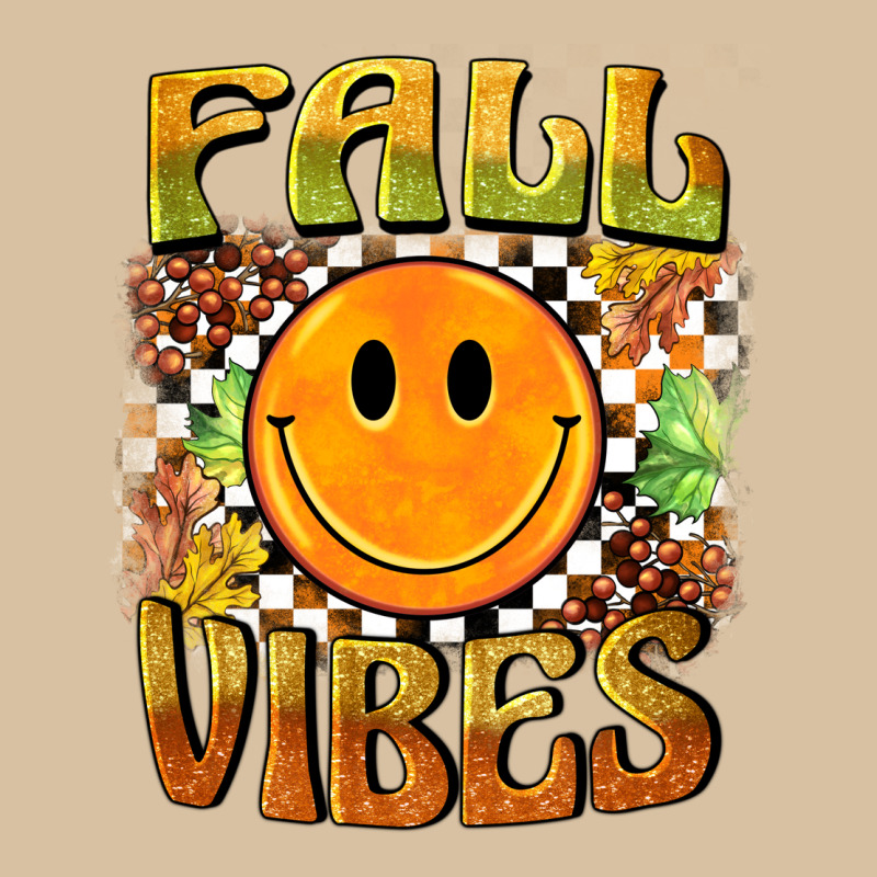 Fall Vibes Smiley Face Heavyweight Hoodie by BarkalooDesign | Teevron