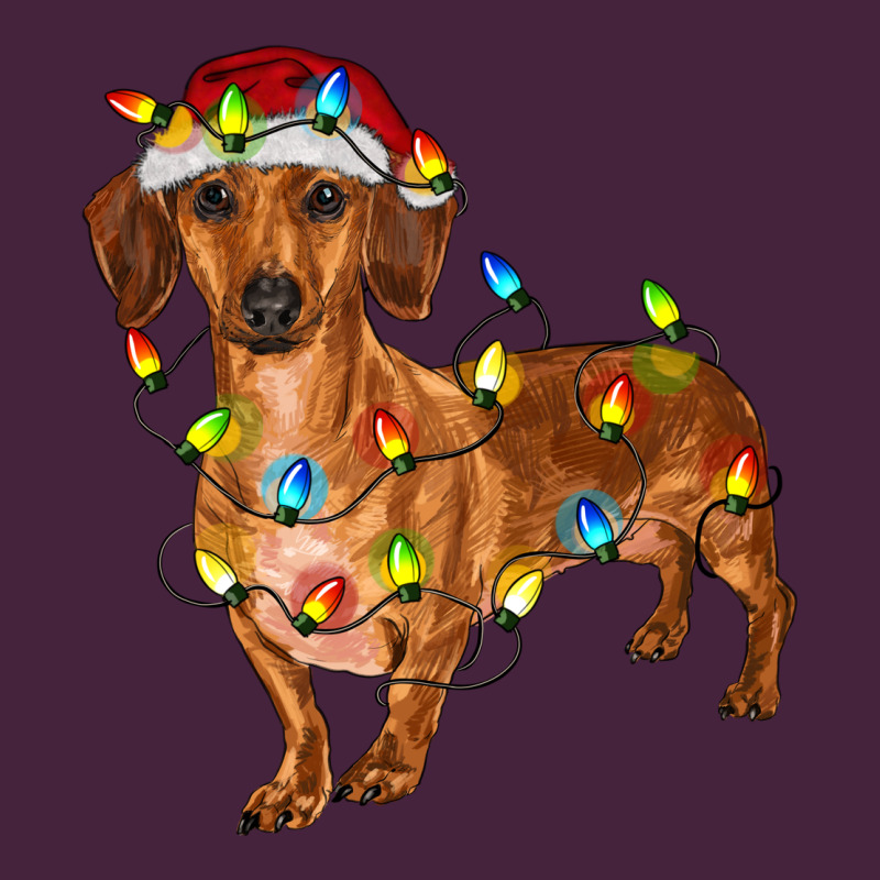 Dachshund With Christmas Lights Premium Tee by RanaPortraitStore | Teevron