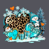 Winter Hearts With Snowmans Vintage Hoodie | Teevron
