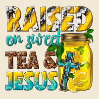 Raised On Sweet Tea And Jesus Ladies Tee | Teevron
