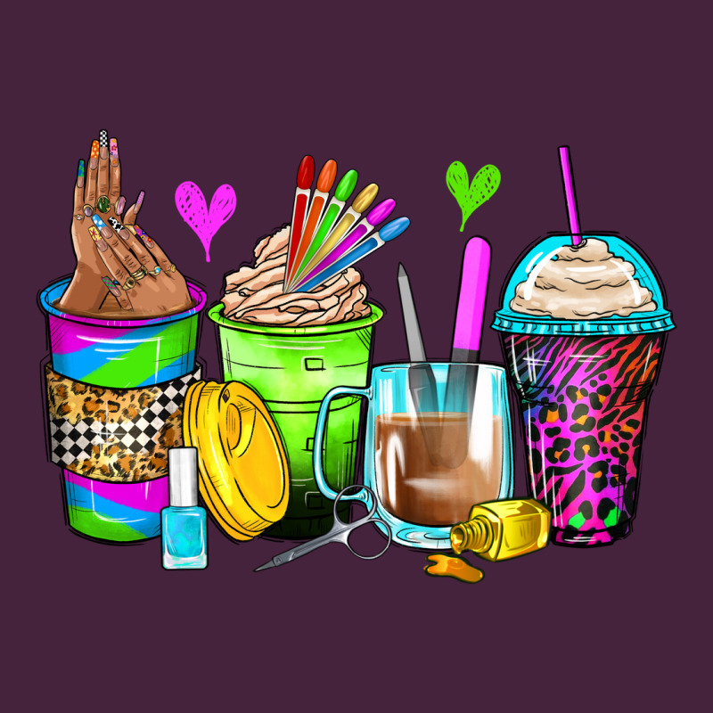 Nail Art Coffee Cups Premium Tee by Zillion Design Studio | Teevron