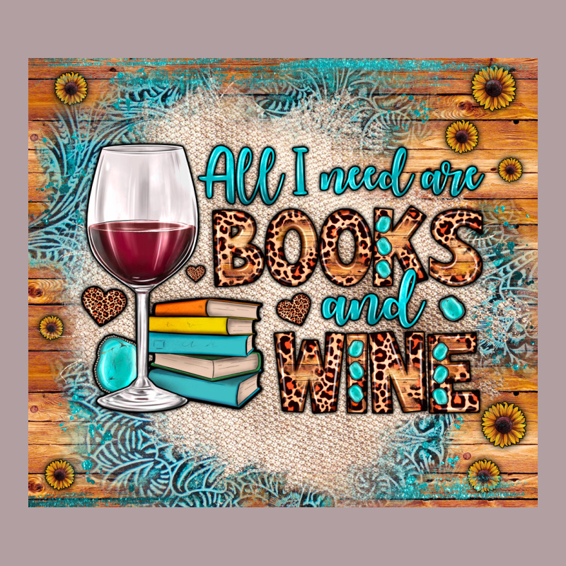 All I Need Are Books And Wine Vintage Hoodie by JahusDesignShop | Teevron
