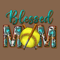 Western Blessed Mom With Softball Premium Tee | Teevron