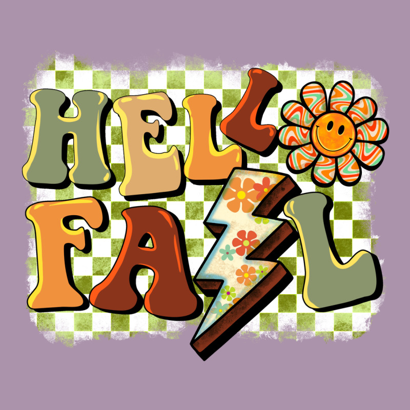 Groovy Hello Fall Heavyweight Hoodie by BarkalooDesign | Teevron