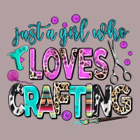 Just A Girl Who Loves Crafting Vintage Hoodie | Teevron