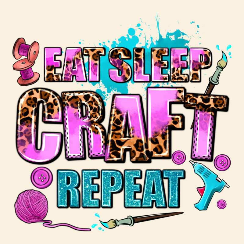 Eat Sleep Craft Repeat Vintage Hoodie by AdoDesignShop | Teevron