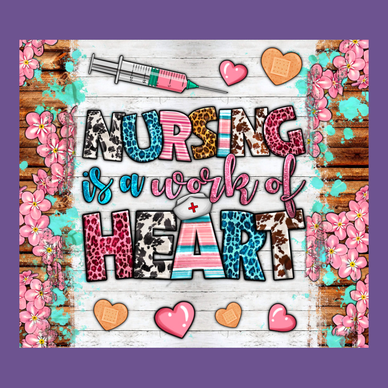 Nursing Is A Work Of Heart Tumbler Vintage Tee by BundleAndBundleShop | Teevron