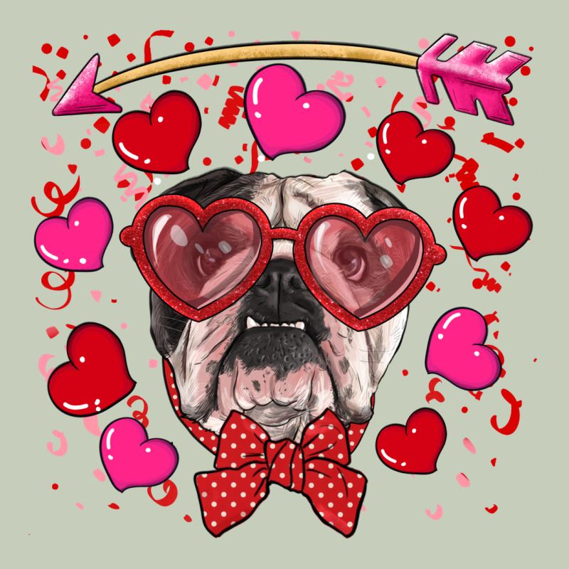 Valentine's Day  English Bulldog Ladies Tee by RanaPortraitStore | Teevron