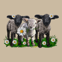Baby Sheeps With Daisies Long Sleeve Tee | Teevron