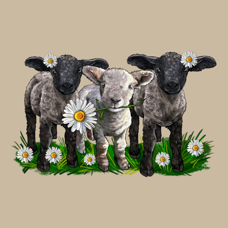 Baby Sheeps With Daisies Long Sleeve Tee by LillyAllenDesigns | Teevron