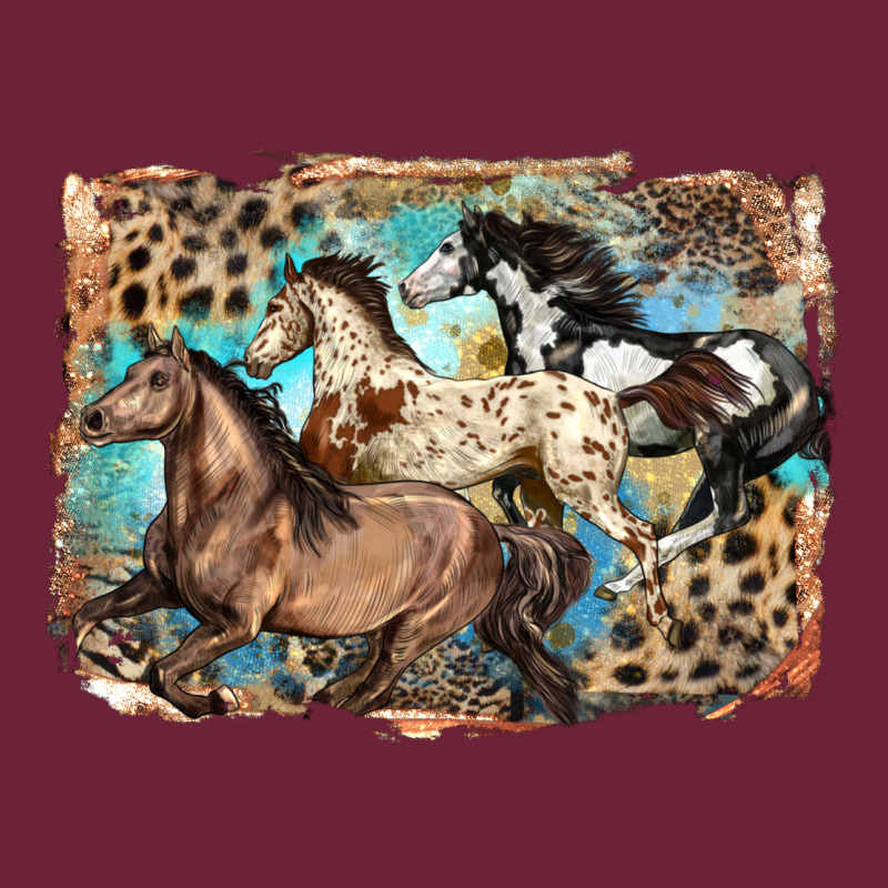 3 Western Horses Running Free Long Sleeve Tee by LillyAllenDesigns | Teevron