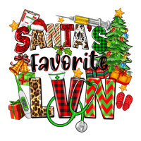 Santa's Favorite Lvn Ladies Tee | Teevron