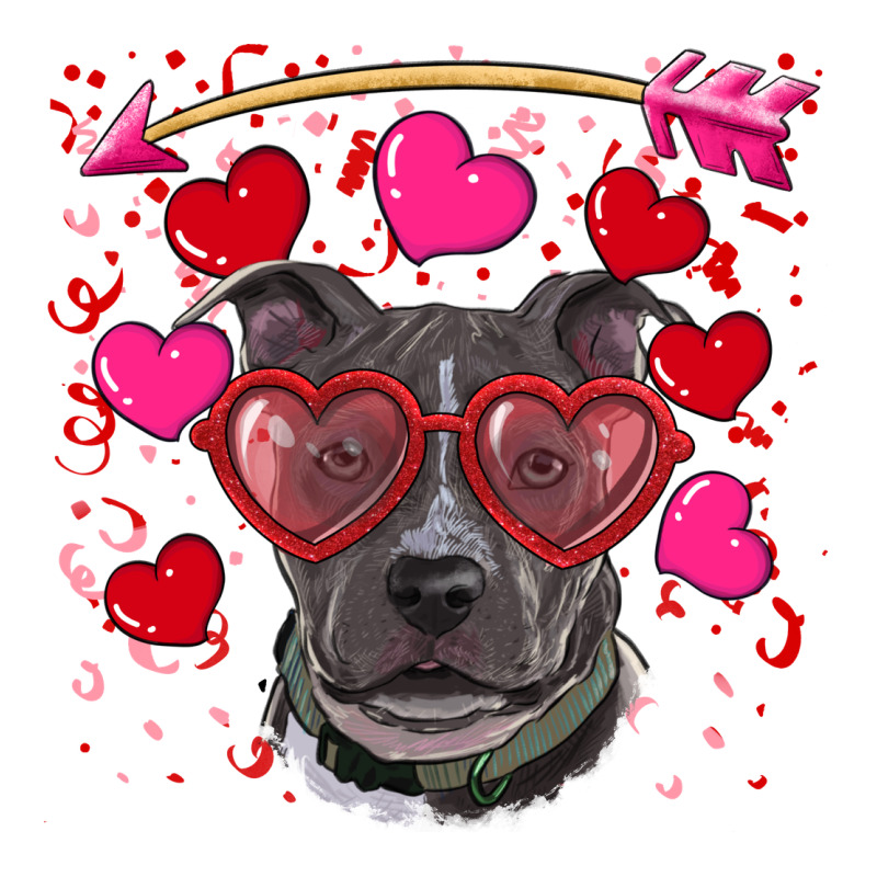 Valentine's Day  Pitbull Ladies Tee by RanaPortraitStore | Teevron