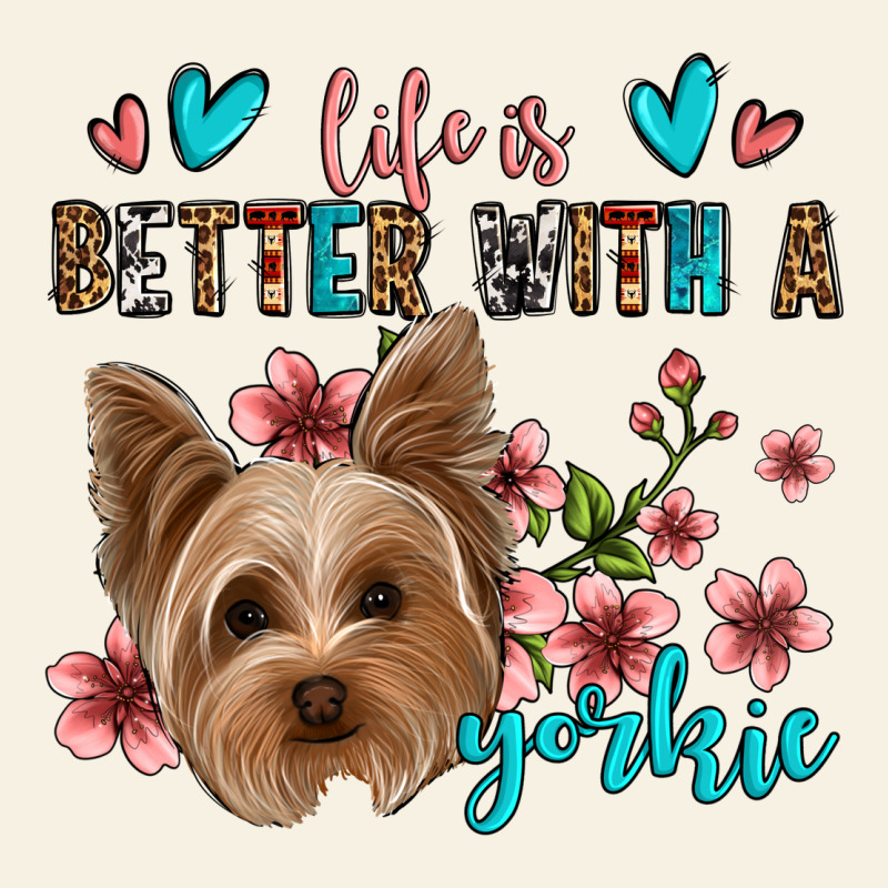 Life Is Better With A Yorkie Vintage Tee by Jasminsmagicworld | Teevron