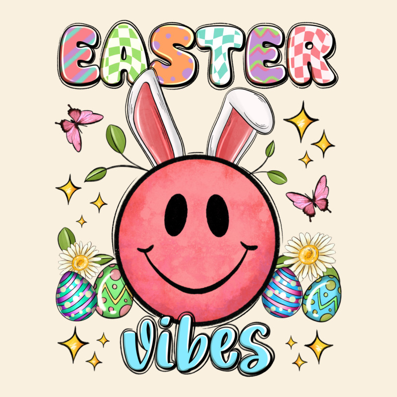 Easter Vibes Smiley Face Vintage Hoodie by Artiststas | Teevron