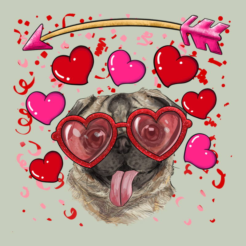 Valentine's Day  Pug Ladies Tee by RanaPortraitStore | Teevron