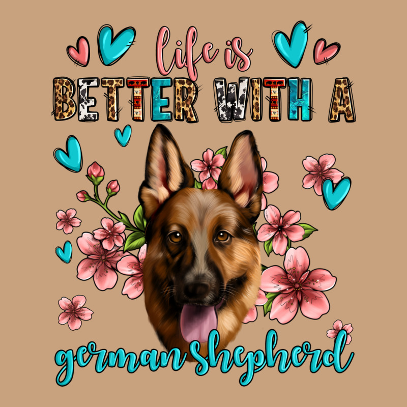 Life Is Better With A German Shepherd Vintage Tee by Jasminsmagicworld | Teevron