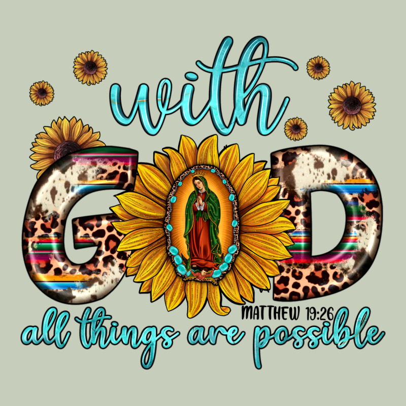 With God All Things Are Possible Matthew 19 26 Ladies Tee by JahusDesignShop | Teevron
