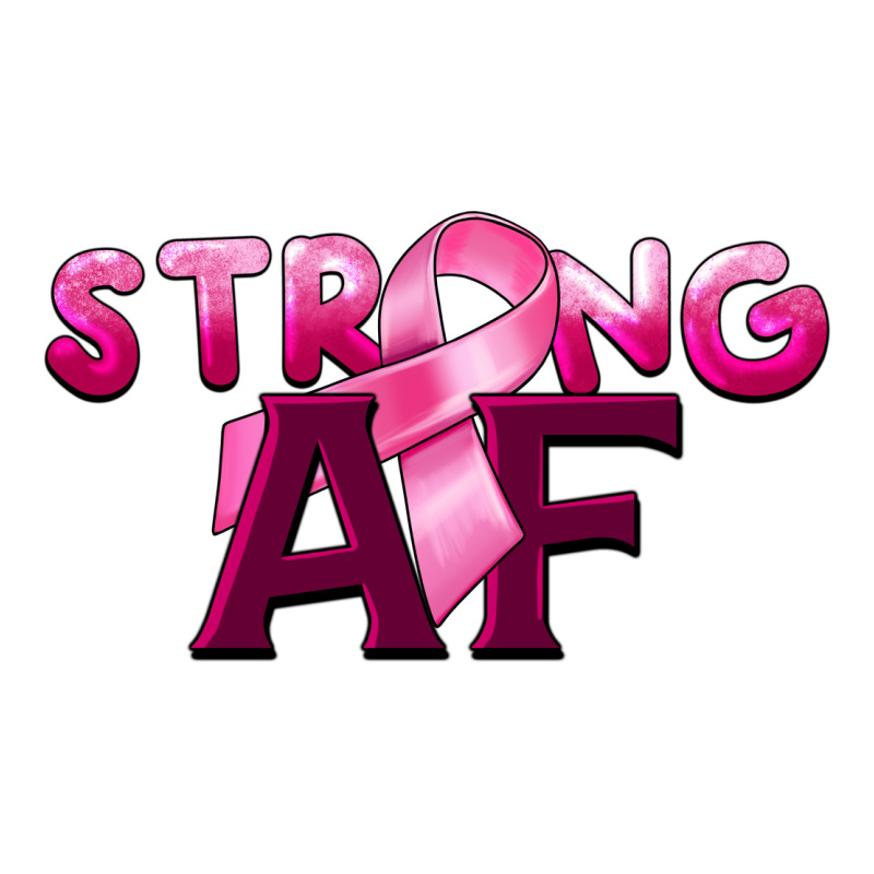Strong Af Breast Cancer Heavyweight Hoodie by BarkalooDesign | Teevron