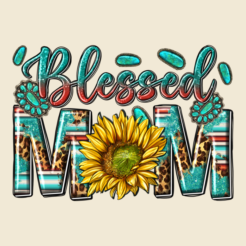 Western Blessed Mom With Sunflower Premium Tee by texasbilliewilder | Teevron