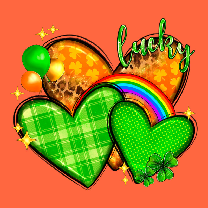 St Patricks Day Hearts Png Premium Hoodie by NancyCooperArtShop | Teevron
