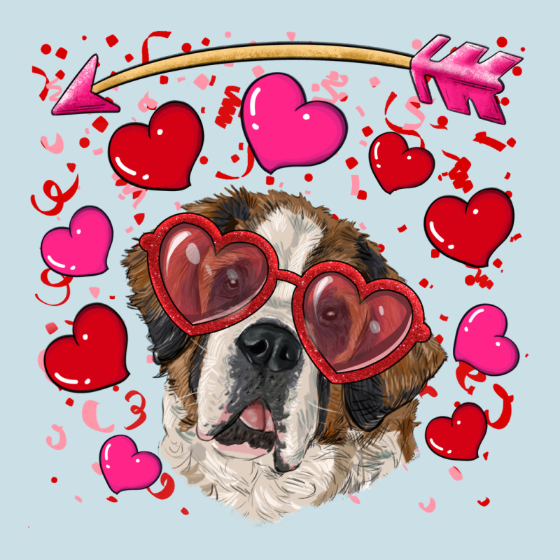 Valentine's Day  Saint Bernard Dog Ladies Tee by RanaPortraitStore | Teevron
