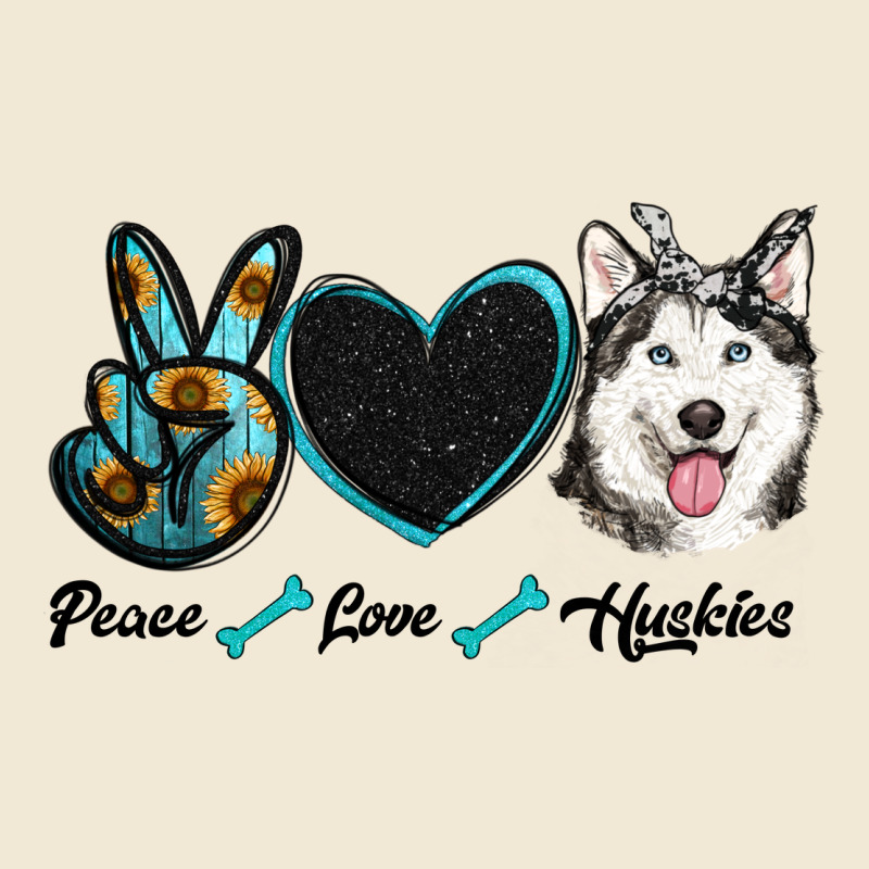 Peace Love Huskies Premium Tee by RanaPortraitStore | Teevron