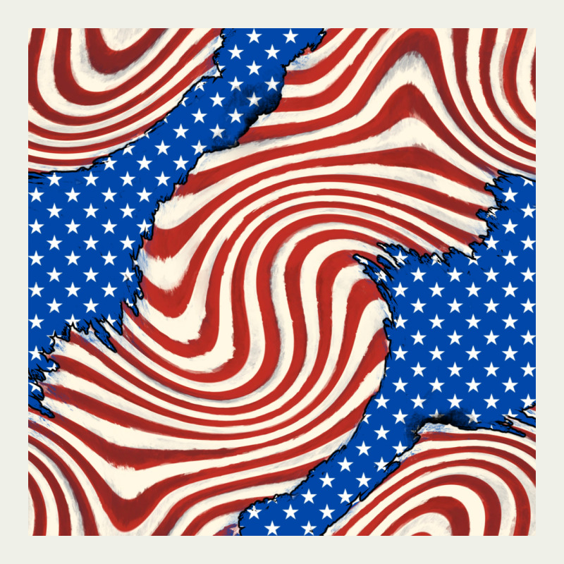 American Flag Seamless Pattern Urban Heavy Tee by BundleAndBundleShop | Teevron