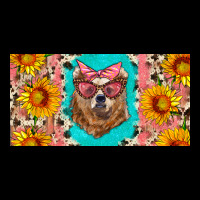 Mama Bear With Sunflowers And Glasses License Plate Heavy Core Tee | Teevron