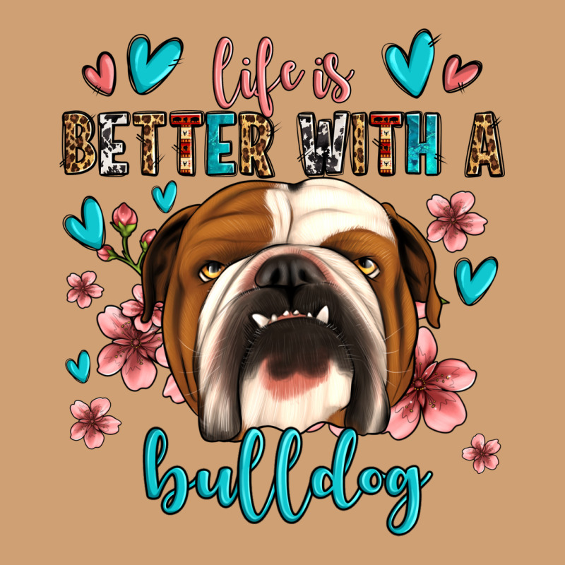 Life Is Better With A Bulldog Vintage Tee by Jasminsmagicworld | Teevron