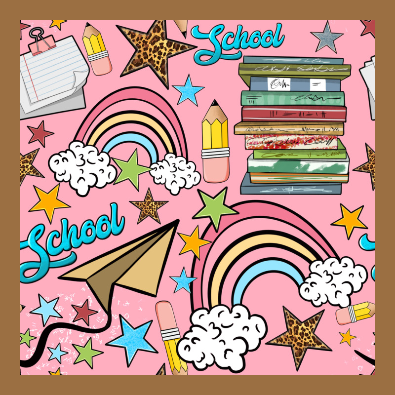 School With Rainbow Seamless Pattern Vintage Tee by BundleAndBundleShop | Teevron