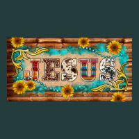 Jesus Western Patterns License Plate Template Classic Tee | Teevron