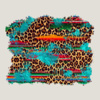 Western Serape Leopard Turquoise  Background Heavy Core Tee | Teevron