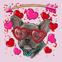 Valentine's Day French Bulldog Puppy Ladies Tee | Teevron